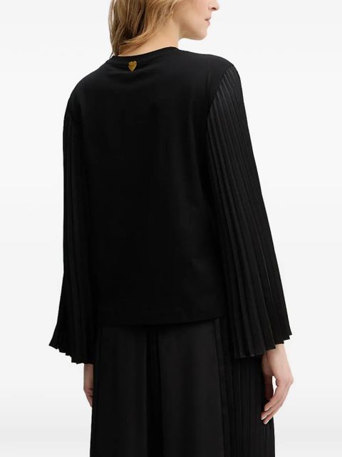 TWINSET pleated-sleeve blouse - Black