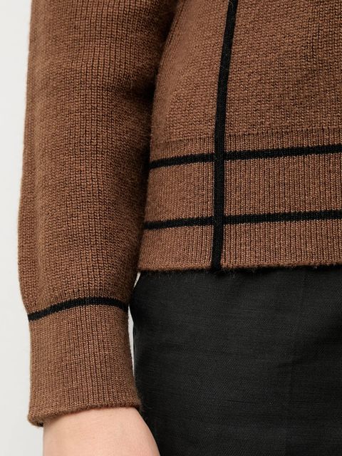 Answear.LAB sweter z kaszmirem damski kolor brązowy z półgolfem