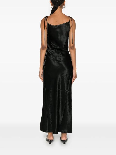 Acne Studios crinkled satin dress - Black