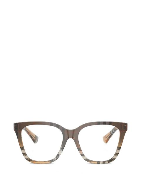 Burberry Eyewear check-pattern glasses - Brown - zdjęcie produktu nr 1
