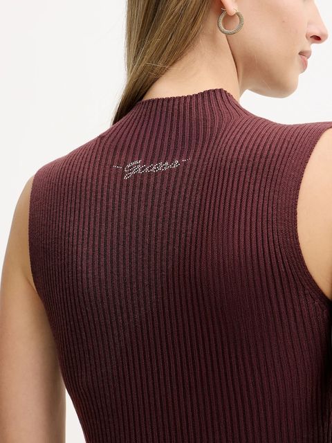 Guess sukienka JULIA kolor brązowy maxi dopasowana W5BK23 Z3OW2