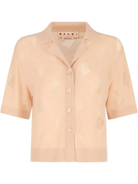 Marni wool-silk shirt - Neutrals - zdjęcie produktu nr 1
