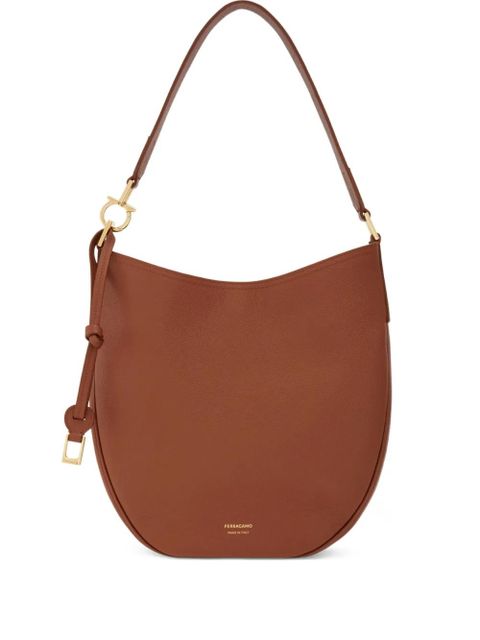 Ferragamo leather shoulder bag - Brown - zdjęcie produktu nr 1