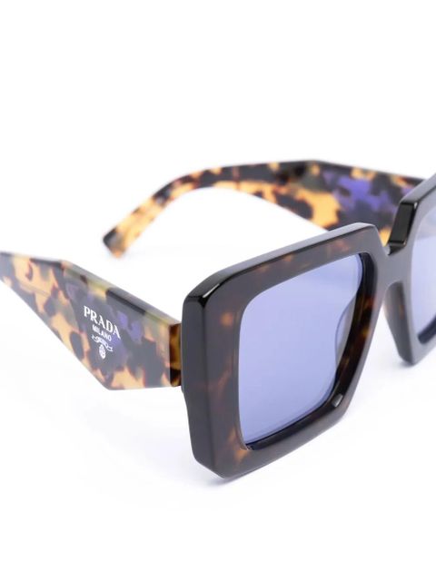 Prada Eyewear tortoiseshell-effect sunglasses - Brown