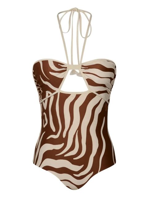 Johanna Ortiz Sea Salt printed swimsuit - Brown - zdjęcie produktu nr 1