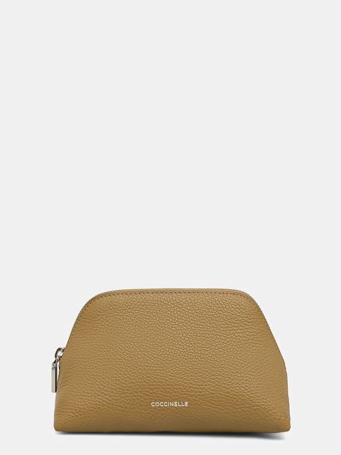 Coccinelle kosmetyczka skórzana kolor zielony E5.TMF.25.01.01 - zdjęcie produktu nr 1