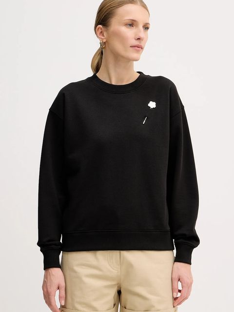 Kenzo bluza bawełniana damska kolor czarny z aplikacją FF52SW1744MF.99J - zdjęcie produktu nr 1