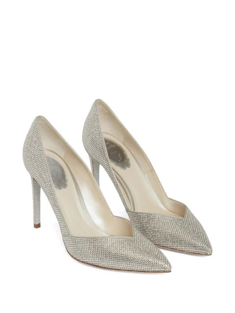 René Caovilla pointed-toe pumps - Silver - zdjęcie produktu nr 2