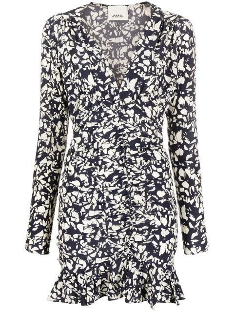ISABEL MARANT Lara floral-print mini dress - Black - zdjęcie produktu nr 1