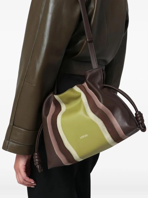 LOEWE medium Flamenco clutch bag - Green - zdjęcie produktu nr 2