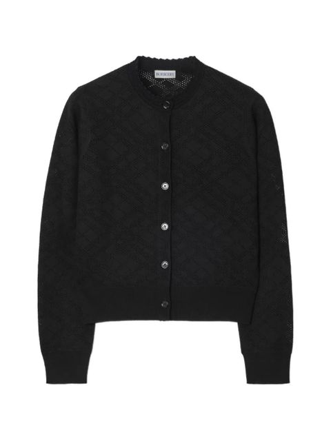 Burberry checkered cardigan - Black - zdjęcie produktu nr 1