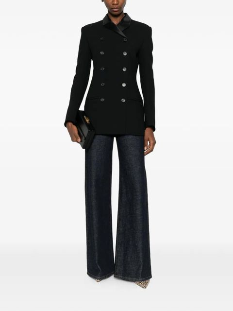 KHAITE Sabel double-breasted jacket - Black