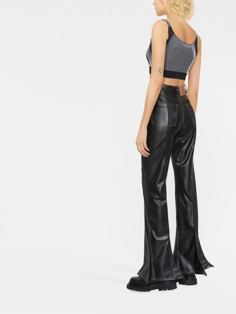 MISBHV logo-print crop top - Black