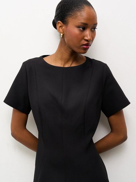 Answear.LAB sukienka kolor czarny mini rozkloszowana - zdjęcie produktu nr 2