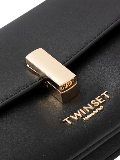 TWINSET logo-detail shoulder bag - Black
