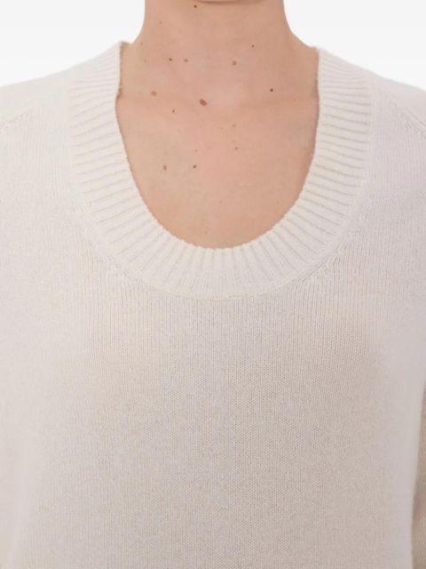 LouLou de Saison U-neck ribbed sweater - Neutrals