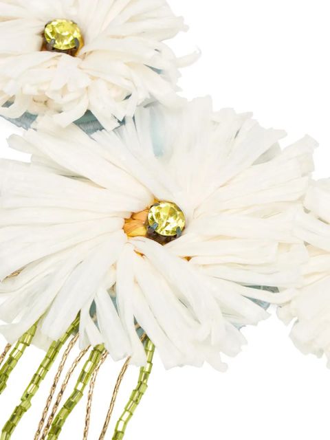 RED(V) flower-motif necklace - Grey - zdjęcie produktu nr 2