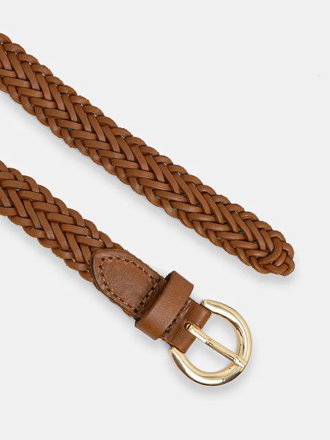 United Colors of Benetton pasek pleciony damski skórzany - zdjęcie produktu nr 1