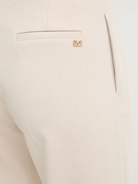 Marciano by Guess spodnie BESSY damskie kolor beżowy proste high waist 5BGB05 7346A