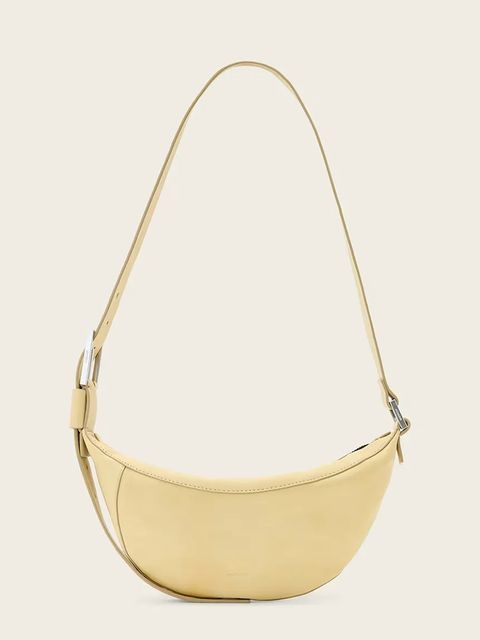 AllSaints torebka rogal damska skórzana LUNA - zdjęcie produktu nr 1