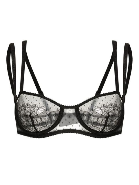 Dolce & Gabbana lace balcony bra - Black - zdjęcie produktu nr 1