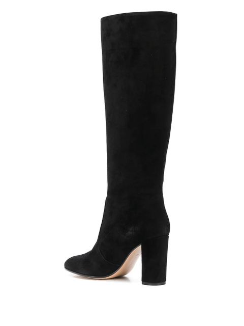 Gianvito Rossi Glen 85mm suede knee-high boots - Black