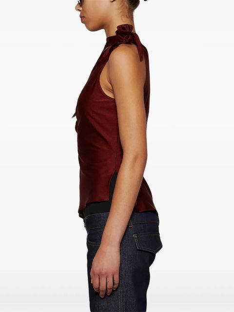 Coperni asymmetric flower top - Red