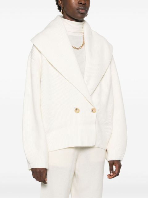 TOTEME shawl-lapels cardigan - Neutrals - zdjęcie produktu nr 2