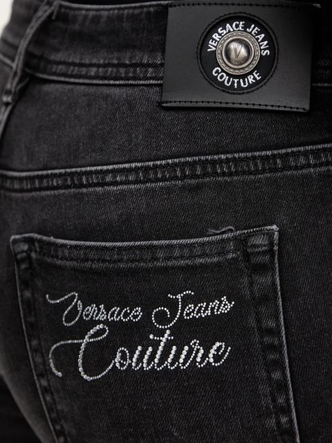 Versace Jeans Couture jeansy damskie kolor czarny 79HAB5K2 CDWRC