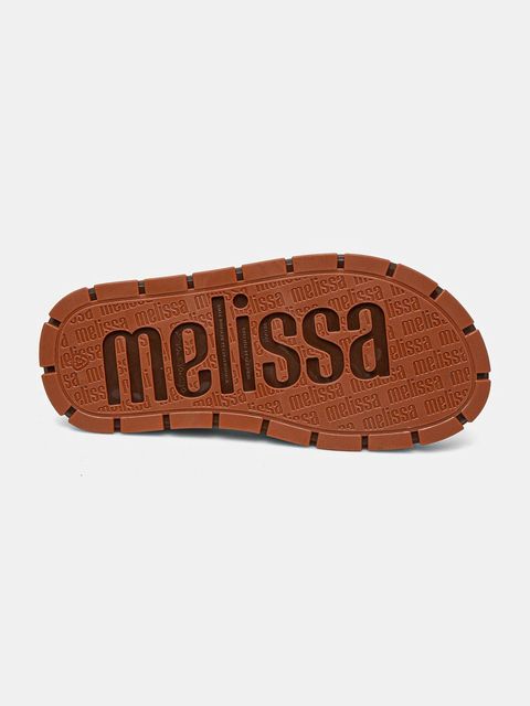 Melissa sandały FLOWING PLATFORM DENIM damskie kolor brązowy na platformie M 36132
