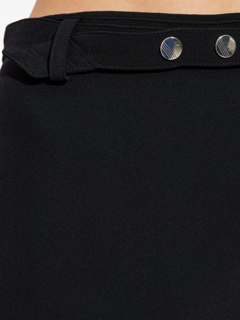 The Attico belted mini skirt - Black