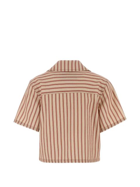 FENDI striped embroidered denim shirt - Neutrals - zdjęcie produktu nr 2
