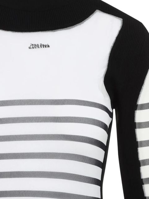 Jean Paul Gaultier striped dress - White