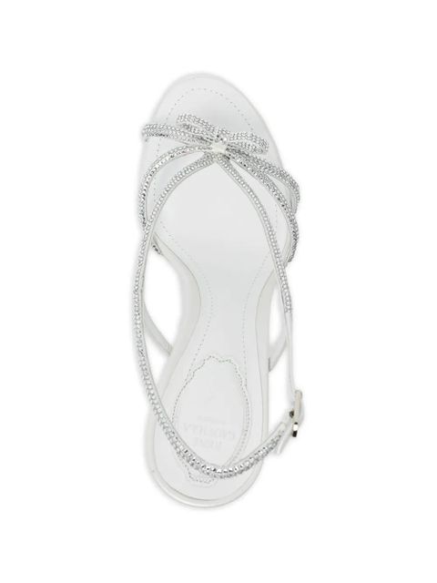 René Caovilla 100mm Lynette sandals - White