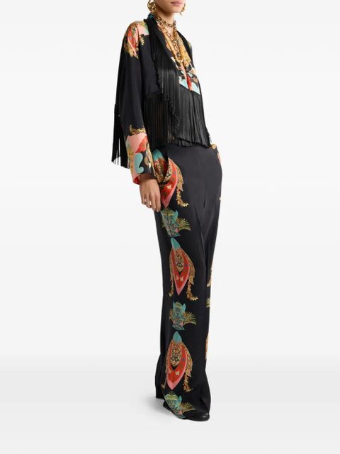 ETRO fringing silk jacket - Black - zdjęcie produktu nr 2