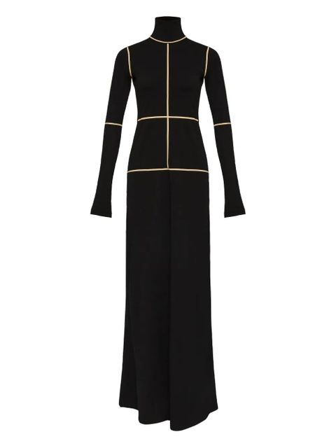 MM6 Maison Margiela panelled turtleneck dress - Black - zdjęcie produktu nr 1