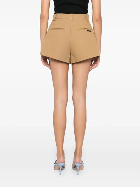 Alexander Wang high-waist flared short - Neutrals