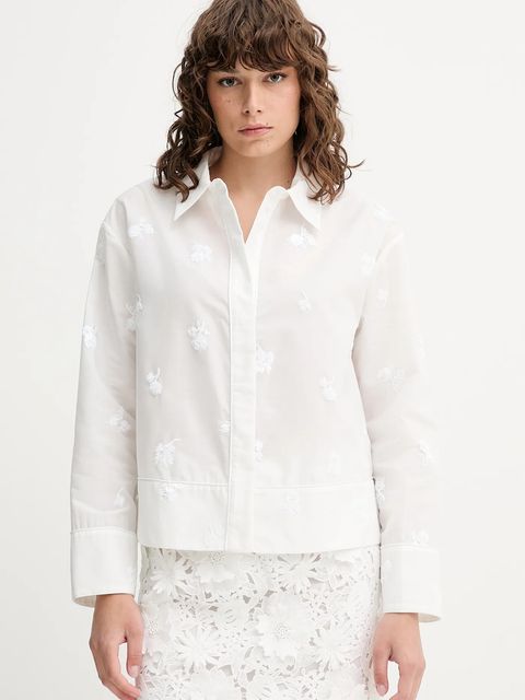 MUNTHE koszula KASEIA damska kolor biały relaxed z kołnierzykiem klasycznym 252103225229 - zdjęcie produktu nr 1