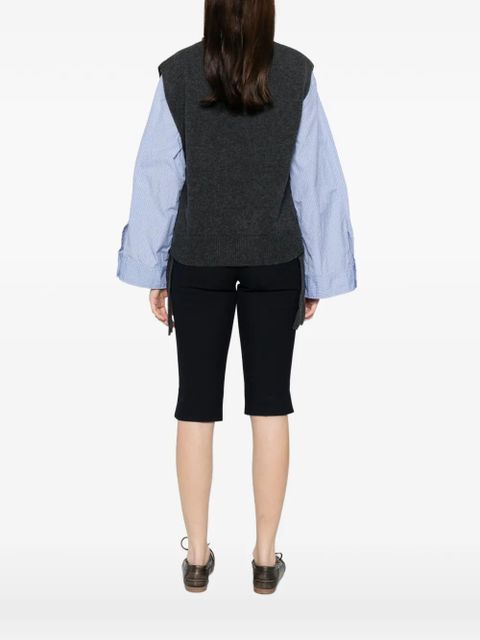 GANNI V-neck sleeveless vest - Grey