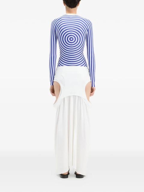 Jean Paul Gaultier The Blue Target crewneck top