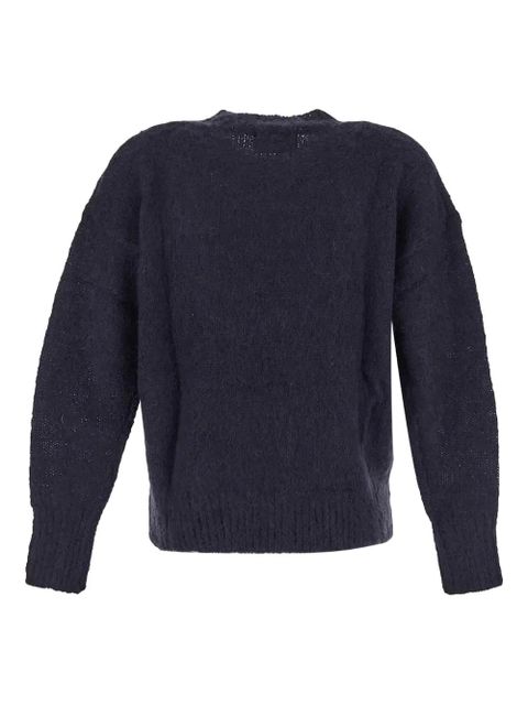 ISABEL MARANT crew-neck textured sweater - Blue - zdjęcie produktu nr 2