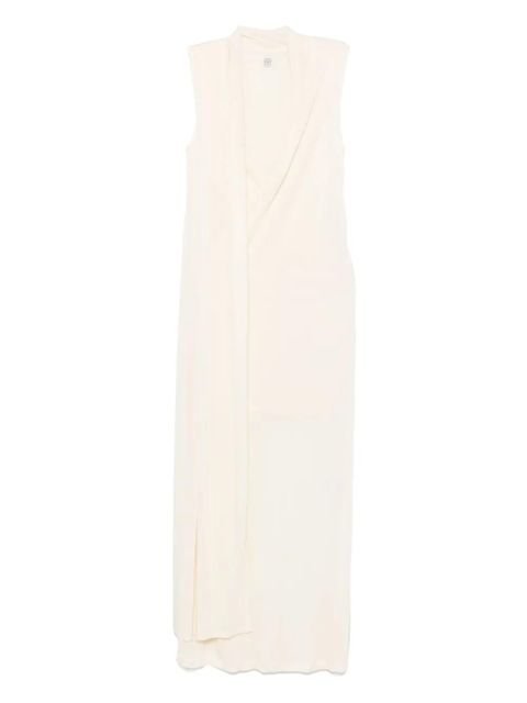 TOTEME overlapped scarf dress - Neutrals - zdjęcie produktu nr 1