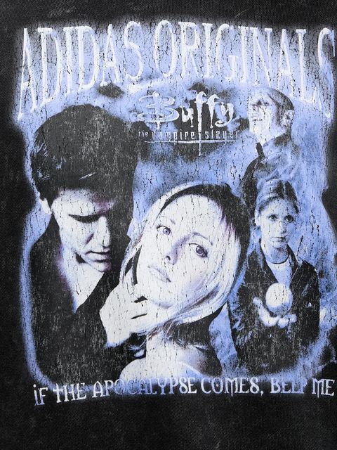 adidas Originals bluza bawełniana Buffy Hoodie damska kolor czarny z kapturem z nadrukiem JW0155