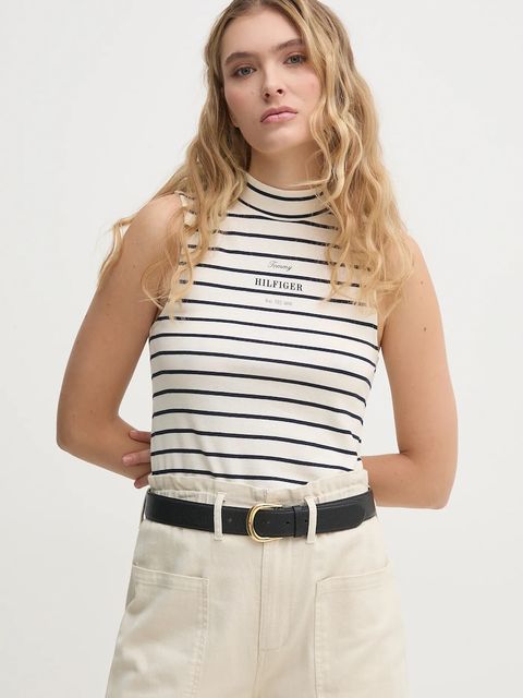 Tommy Hilfiger top bawełniany - zdjęcie produktu nr 1