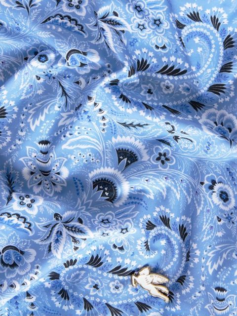 ETRO paisley-print one-piece swimsuit - Blue