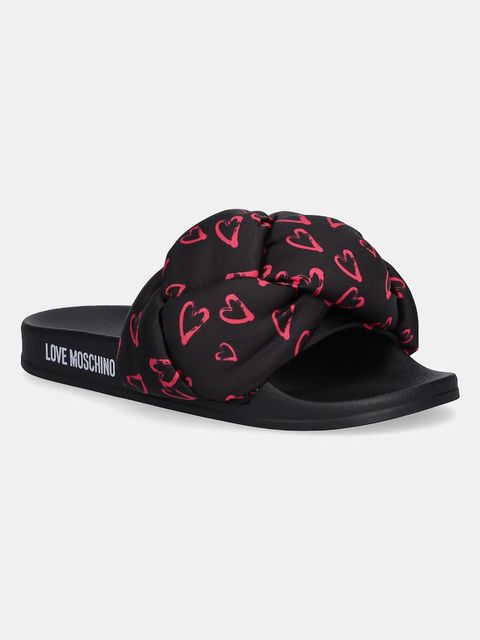 Love Moschino klapki damskie kolor czarny JA28312G0MIW100C - zdjęcie produktu nr 1