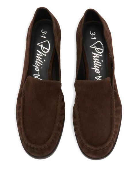 3.1 Phillip Lim 35mm suede loafers - Brown