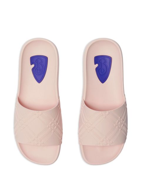 Burberry checked slides - Pink