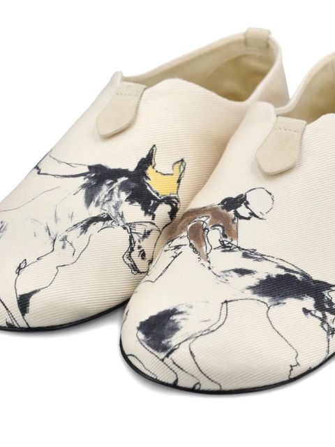 Loro Piana Floaty graphic-print loafers - Neutrals