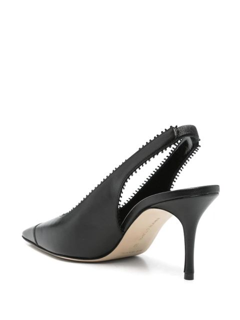 Manolo Blahnik 70mm slingback pumps - Black